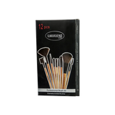 Glamorous Face 12 Piece Leather Brush Set