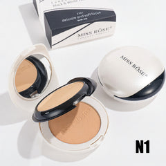 Miss Rose Black & White Two-Tone Compact Powder (MR090 N1-N2)