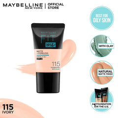 Maybelline - Fit Me Liquid Foundation Matte & Poreless Mini Tube