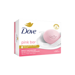 Dove Pink Rosa Beauty Bathing Bar - With 1/4 Moisturizing Cream