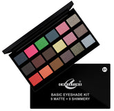 Christine Basic Eyeshade Kit (9 Matte + 9 Shimmery)