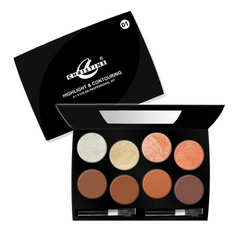 Christine Highlighter & Contouring 4+4 Color Kit