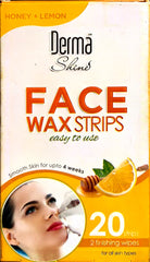 Derma Shine Honey + Lemon Face Wax Strips