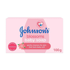 Johnson's Blossoms Baby Soap - Gently Cleanses for Baby Soft Skin (100g)