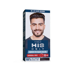Vince Dark Brown His Only Men Hair Color - (HC-03)