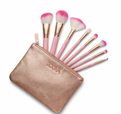 Zoeva Professional Makeup Brush Set - 12 Pcs with Luxury Travel Pouch