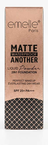 Emelie Paris 2-in-1 Liquid Powder Foundation – Matte & Waterproof