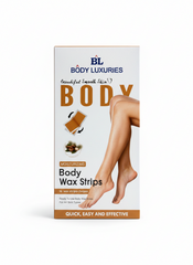BODY LUXURIES BODY WAX STRIPS MOROCCO ARGAN OIL 16 Strips + 2 Wipes
