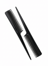 Carbon Anti Static Comb Black (Set of 2 Combs)