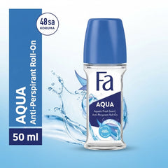 Fa Aqua Anti-Perspirant Roll-On | 48h Long-Lasting Protection & Enchanting Fragrance | 50 ml
