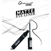 Glamorous Face Water Proof Matte Liquid Eyeliner, Eye Makeup Eyeliner, Waterproof, Smudgeproof, Longwearing Eye Makeup with Ultra-fine Tip, Black