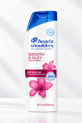 Head & Shoulders Smooth & Silky Anti-Dandruff Shampoo 300ml – Deep Moisture & Up to 48 HR Smooth Hair