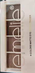 Emelie 4-Colors Matte Eyebrow Powder – Professional Long Lasting Buildable Makeup