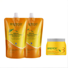 Bremod Keratin Silky Straight Rebonding Kit (800 ml)