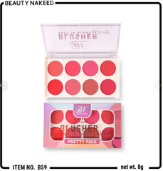 Beauty Nakeed BN Easy To Be Blend 8in1 Blusher Palette