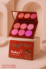 Kashee's Velvet Face Charisma Matte Blush on Palette