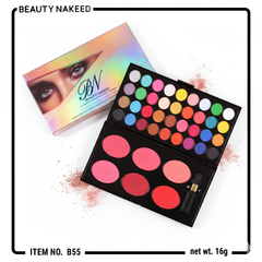 BEAUTY NAKEED 48 Color Eyeshadow + 6 Color Blusher Palette