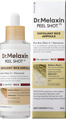 Dr. Melaxin Peel Shot PS: Exfoliant Rice Ampoule (80ml)