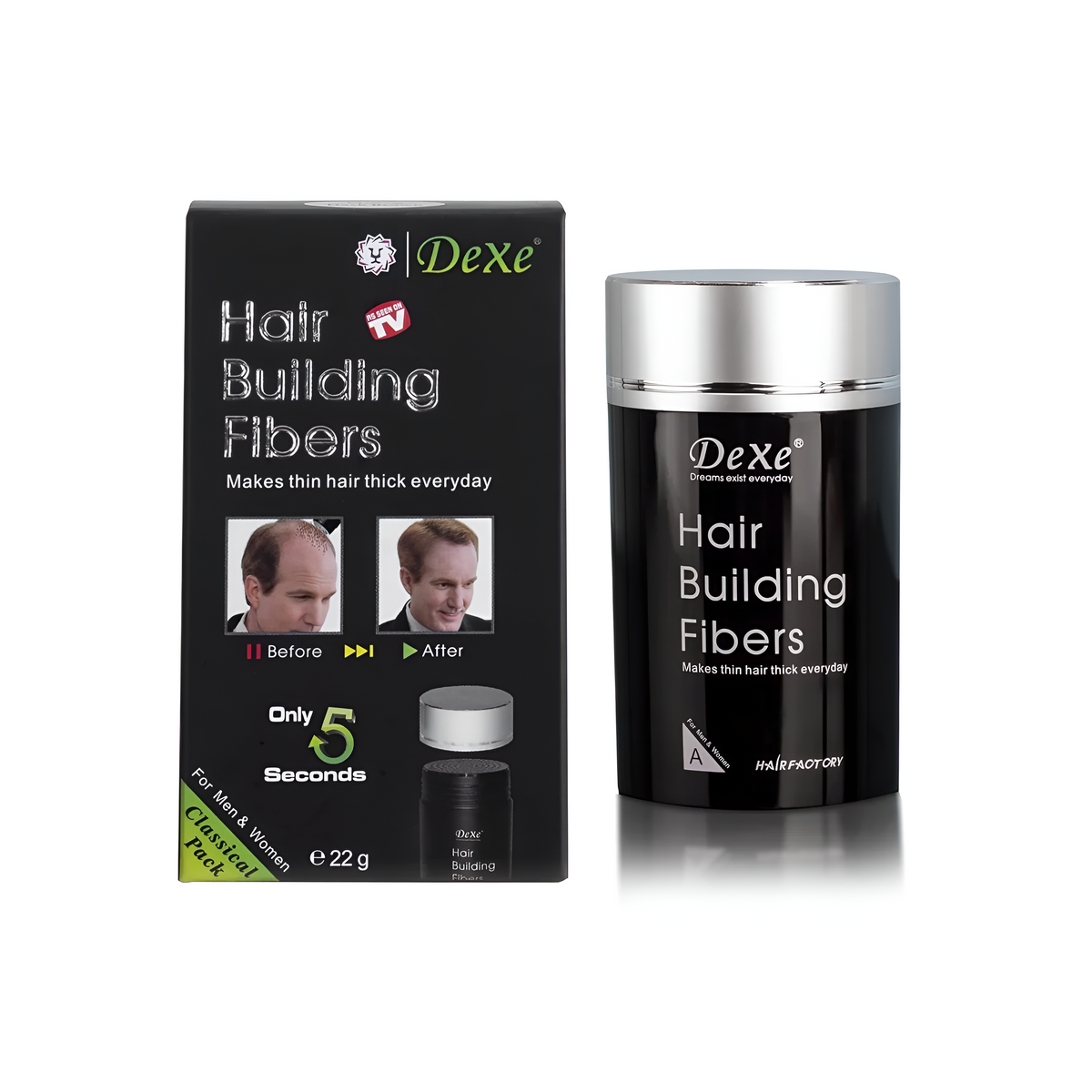 Dexe Hair Building Fibers 22g (2 colours)