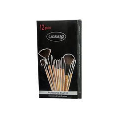 Glamorous Face 12 Piece Leather Brush Set
