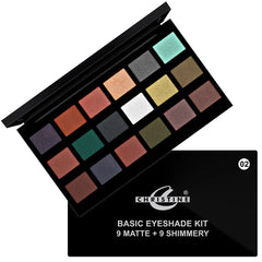 Christine Basic Eyeshade Kit (9 Matte + 9 Shimmery)