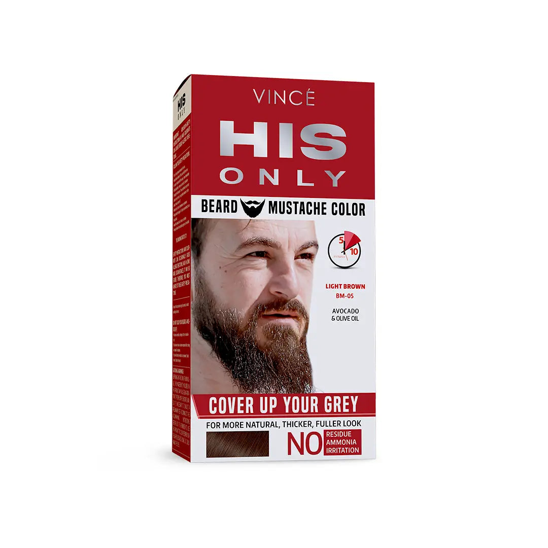 Vince His Only Beard & Mustache Color 4  Shades