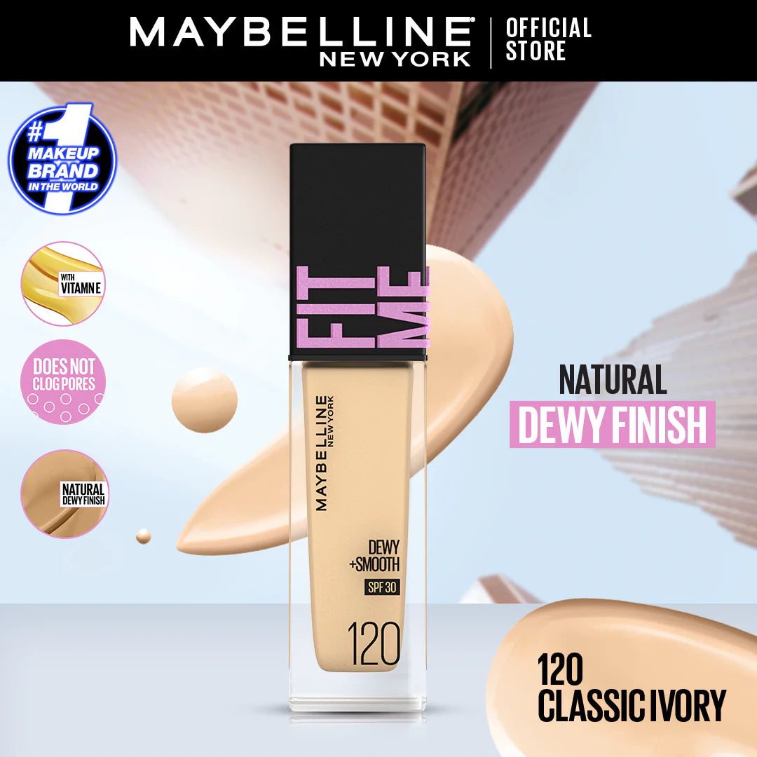 Maybelline - Fit Me Dewy + Smooth Liquid Foundation SPF 30