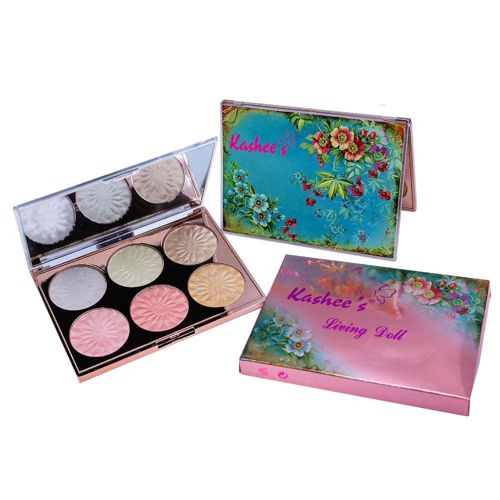 Kashee's Living Doll 6-Shade Highlighter Palette