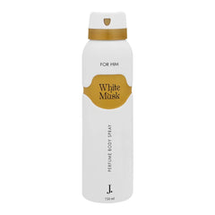 J. White Musk Perfume Body Spray for Him 150ml – Long-Lasting Fragrance