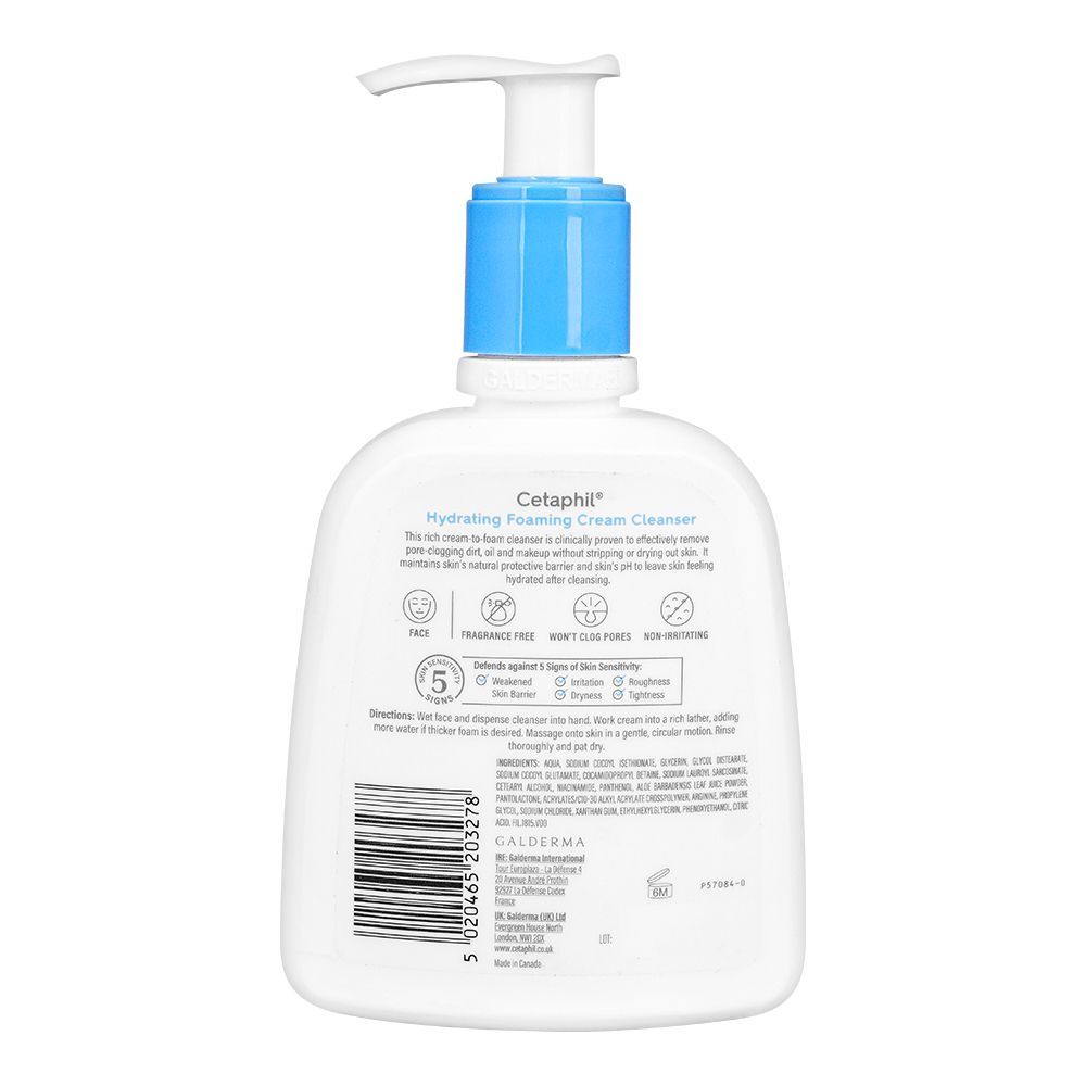 Cetaphil Hydrating Foaming Cream Cleanser (236ml)