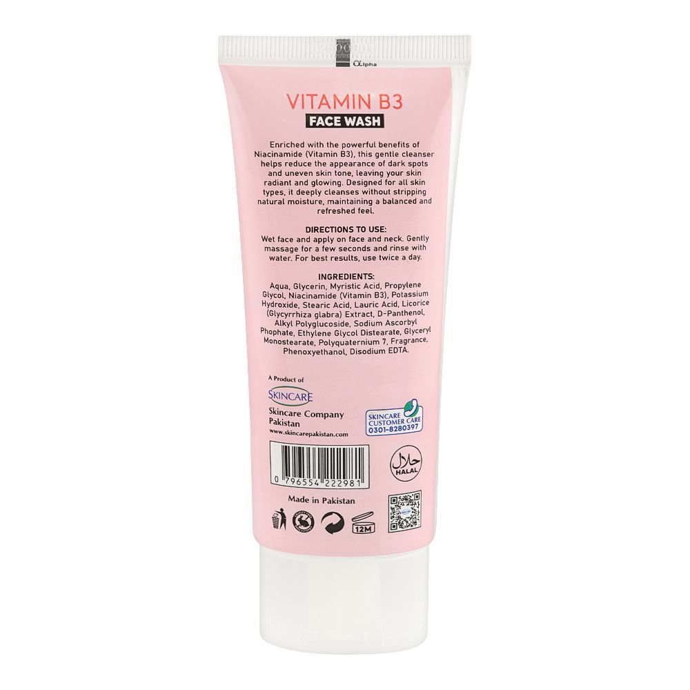 Skin White Vitamin B3 Face Wash, Sulphate & Paraben Free