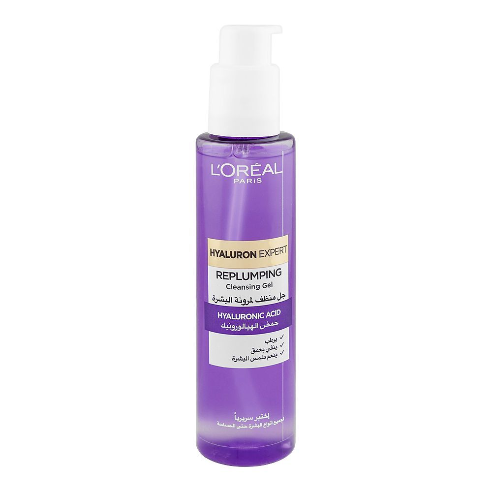 L'Oreal Hyaluron Expert Replumping Hyaluronic Acid Cleansing Gel Face Wash (150ml)