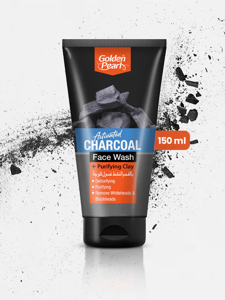 Golden Pearl Activated Charcoal Face Wash (2 Sizes)