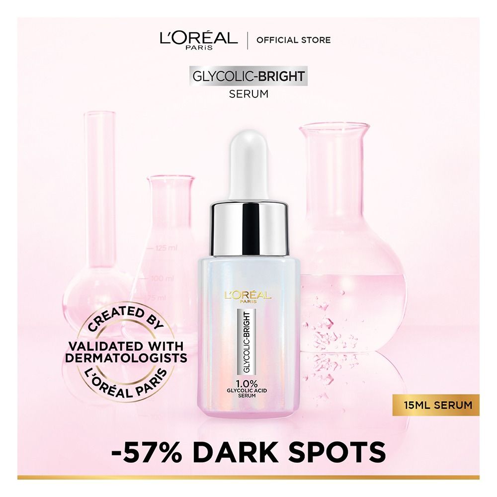 L'Oreal Paris Glycolic Bright Instant Glowing Serum, 2 Size