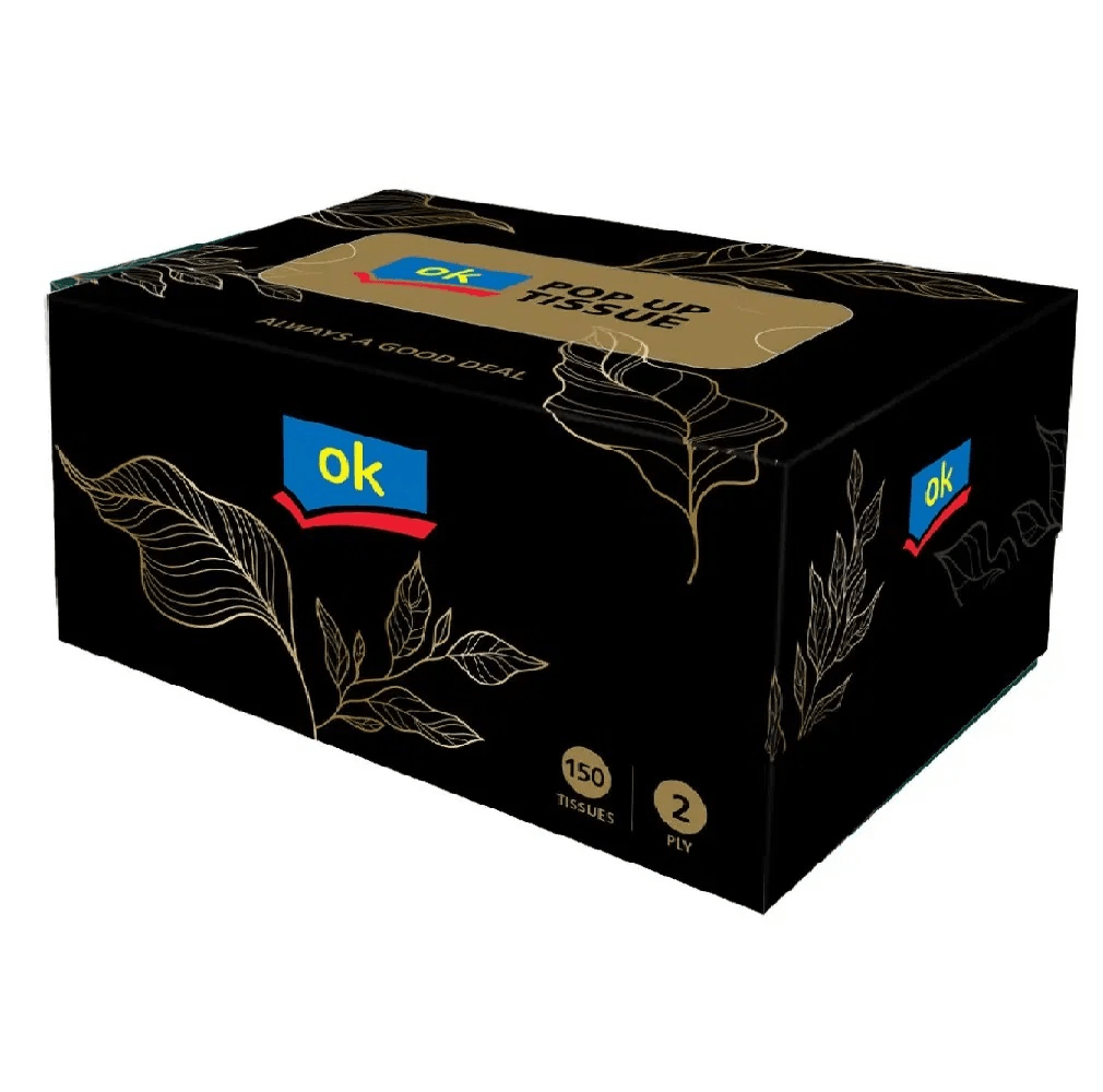 Fine Life Tissues Pop up Black 150PCS