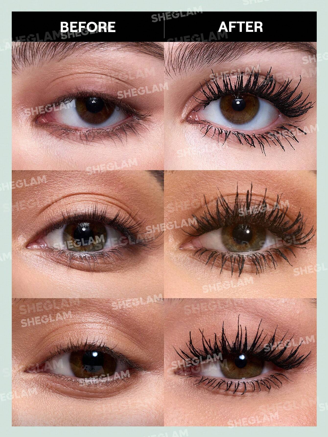 Sheglam All-In-One Volume & Length Mascara-Washable Black