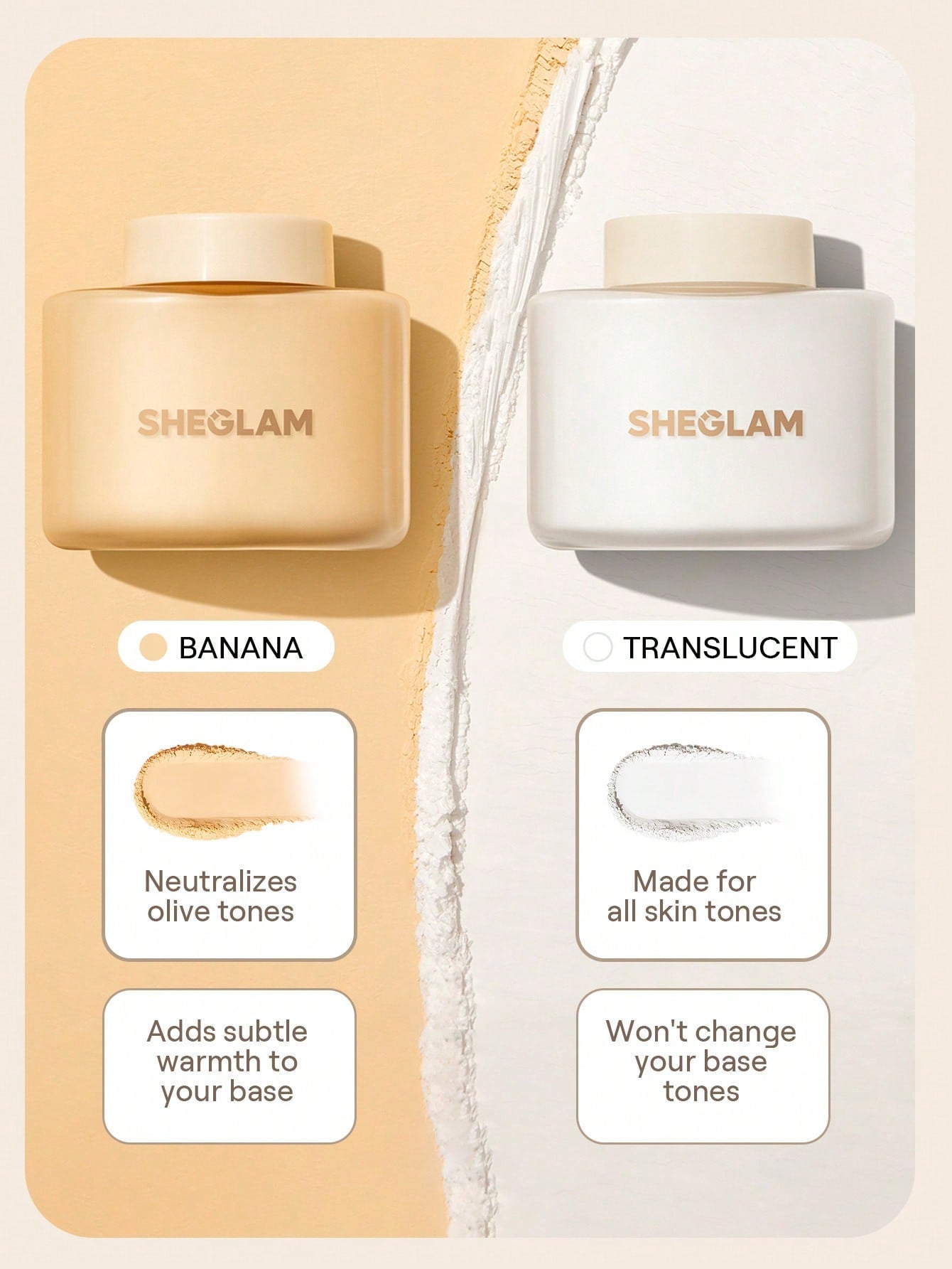 Sheglam Blur In A Bottle Loose Setting Powder - Banana