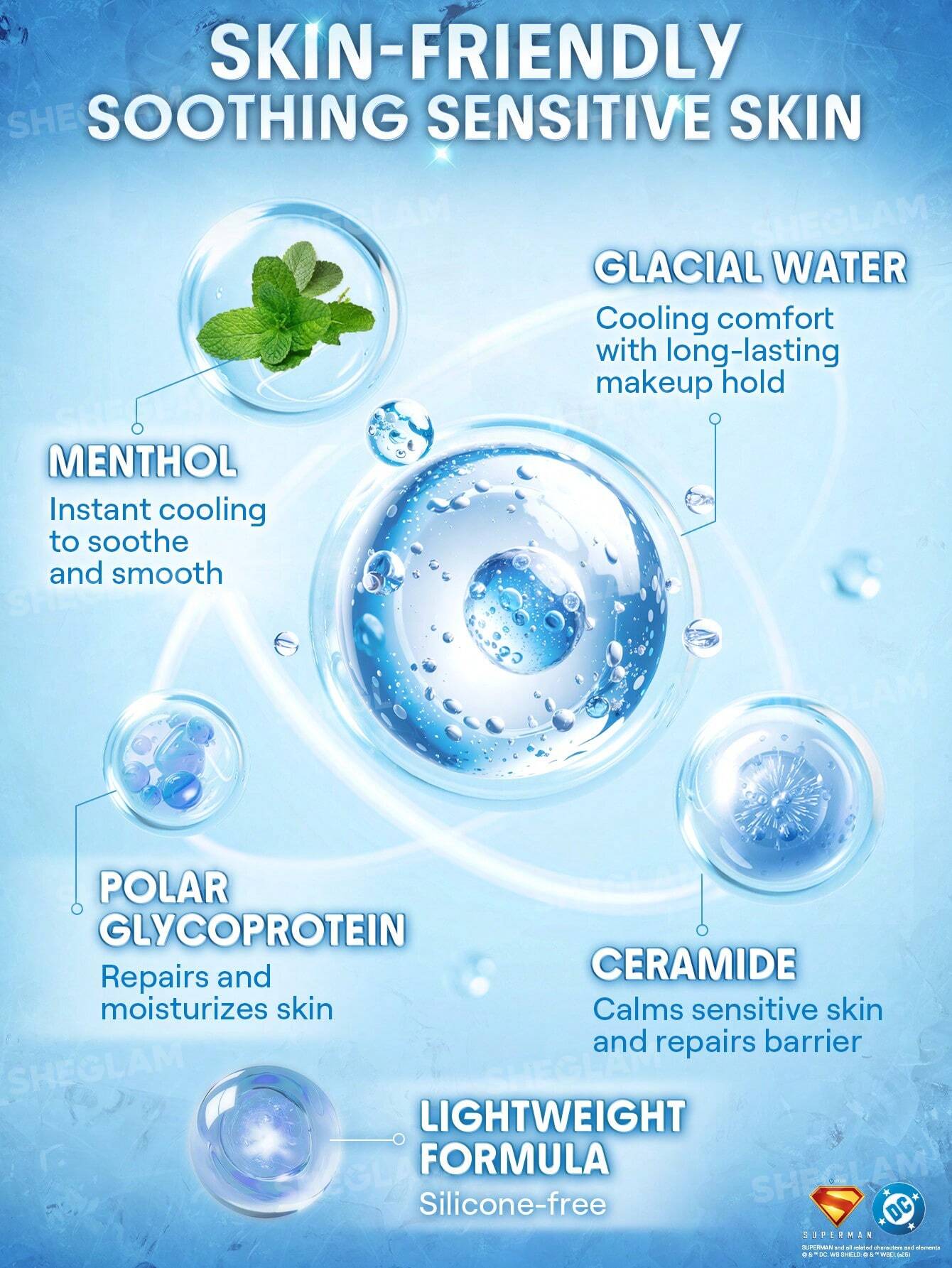 Sheglam The Superman Good Grip Cool Soothing Primer (45ml)