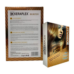 BK – KERAPLEX BK BOTOX BRAZILIAN KERATIN HAIR TREATMENT SET – 350ML X 3′