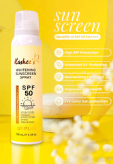 Kashee's Whitening Sunscreen Spray SPF 50 PA++++ (150 ml / 5.0 fl oz)
