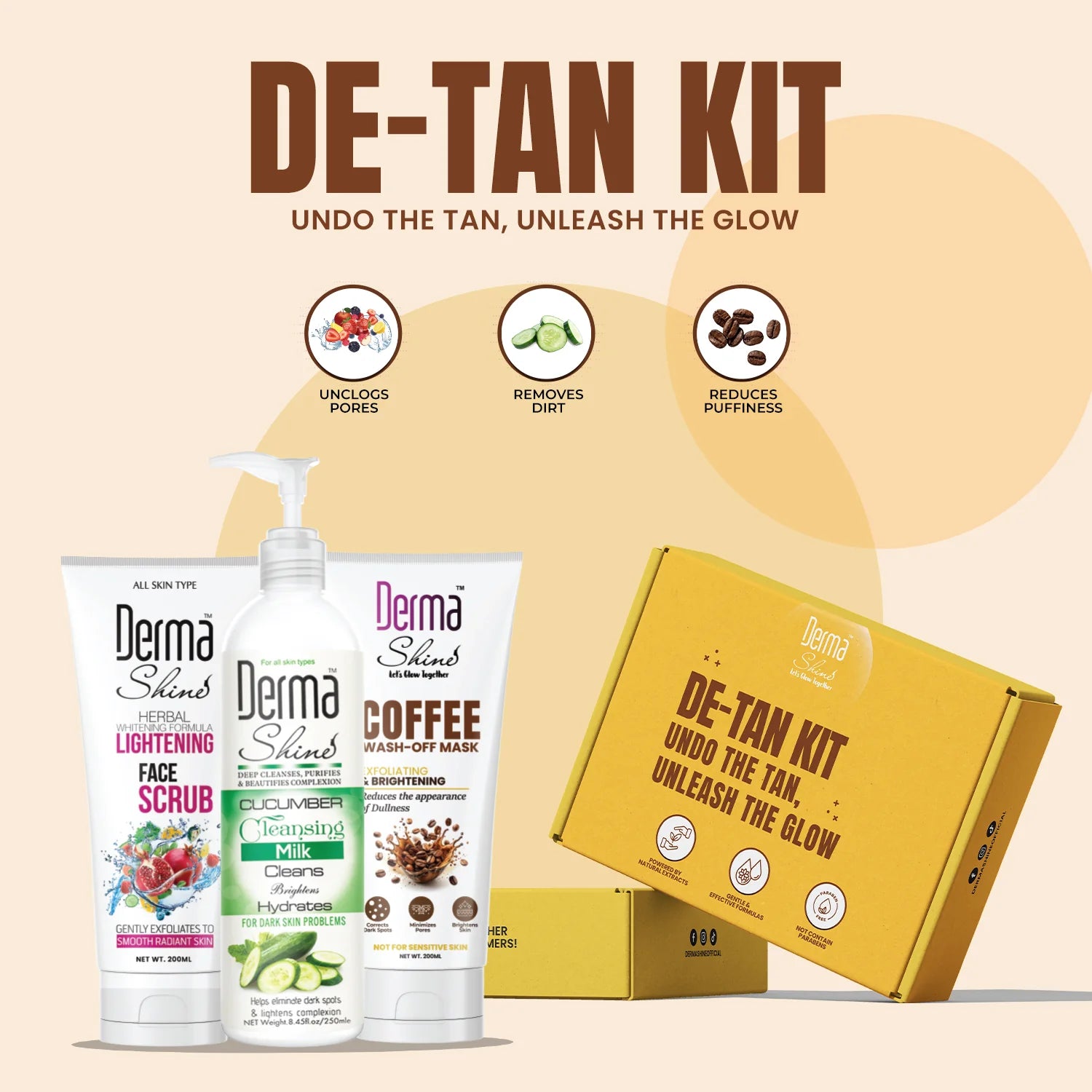 Derma Shine De-Tan Kit