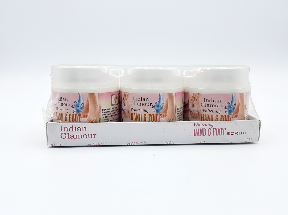 Indian Glamour Whitening Hand & Foot Scrub (1 Jar)