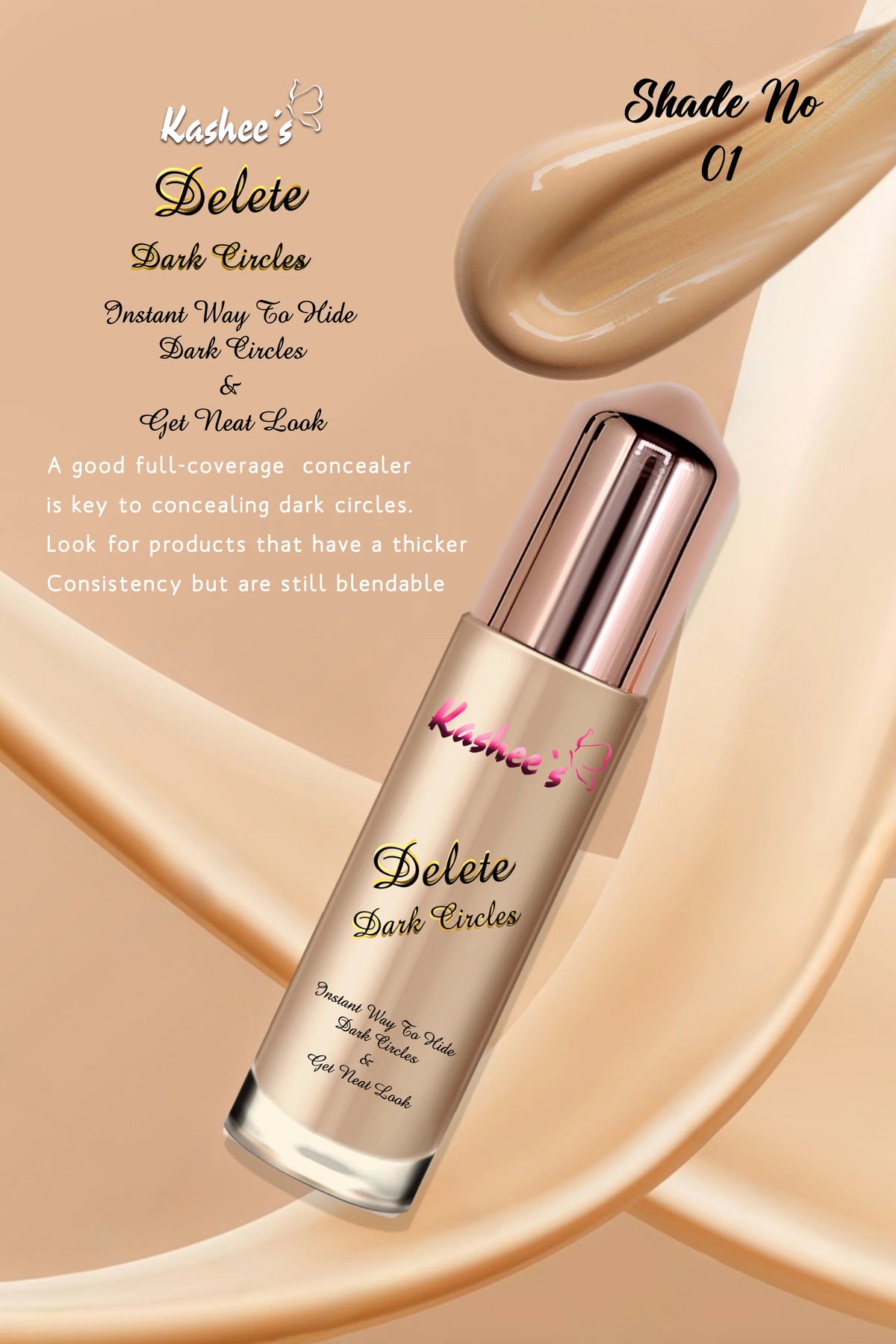 Kashee's Delete Dark Circles Instant Concealer & Foundation