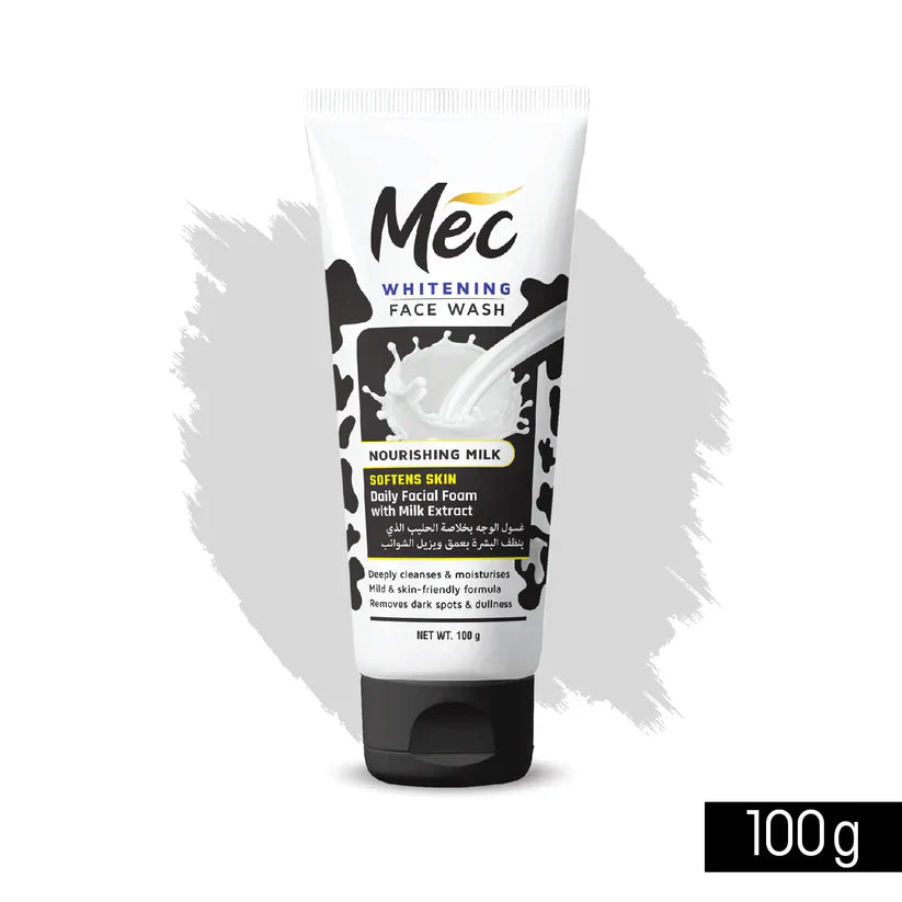 Mec Whitening Nourishing Milk Face Wash 100g
