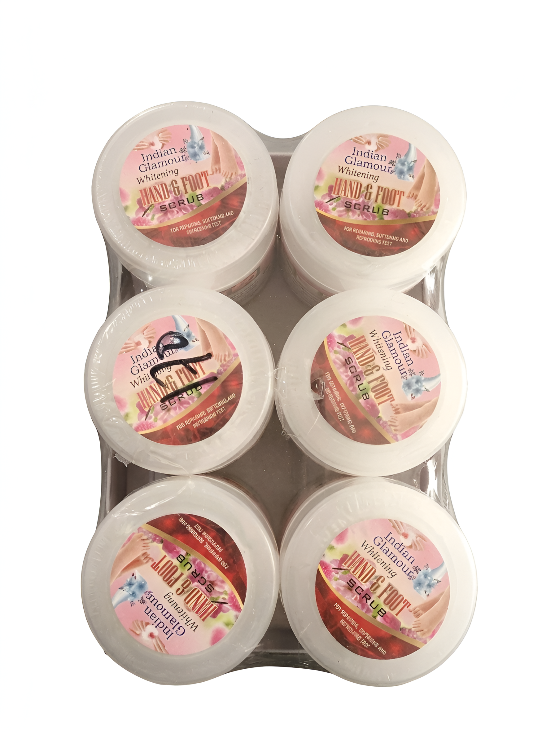 Indian Glamour Whitening Hand & Foot Scrub (1 Jar)