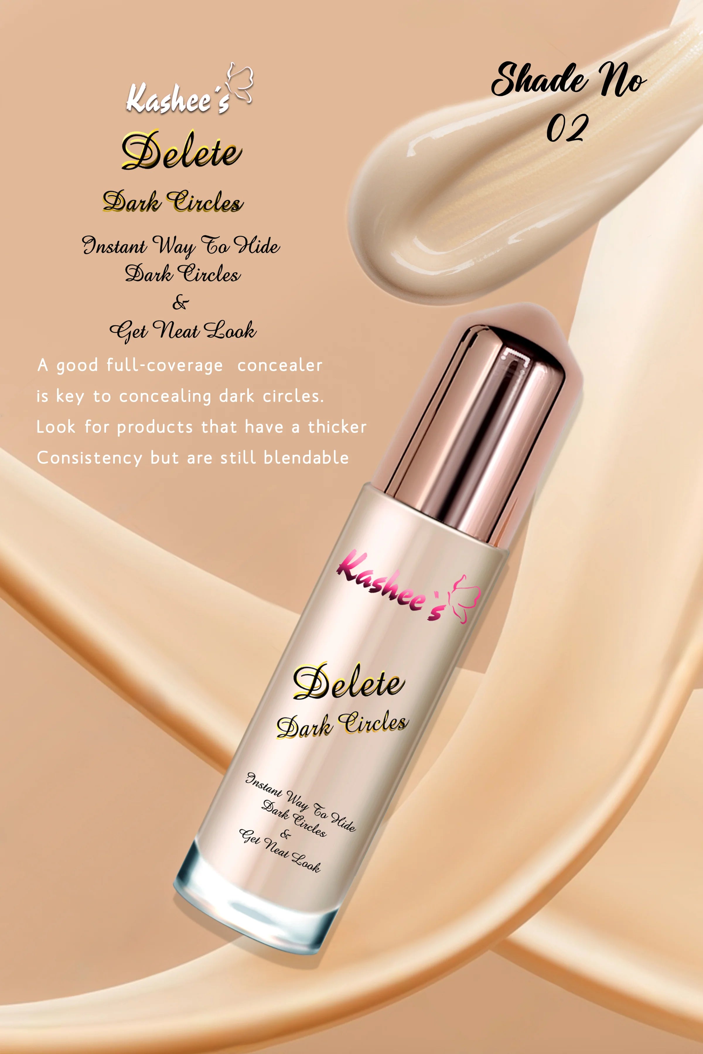 Kashee's Delete Dark Circles Instant Concealer & Foundation