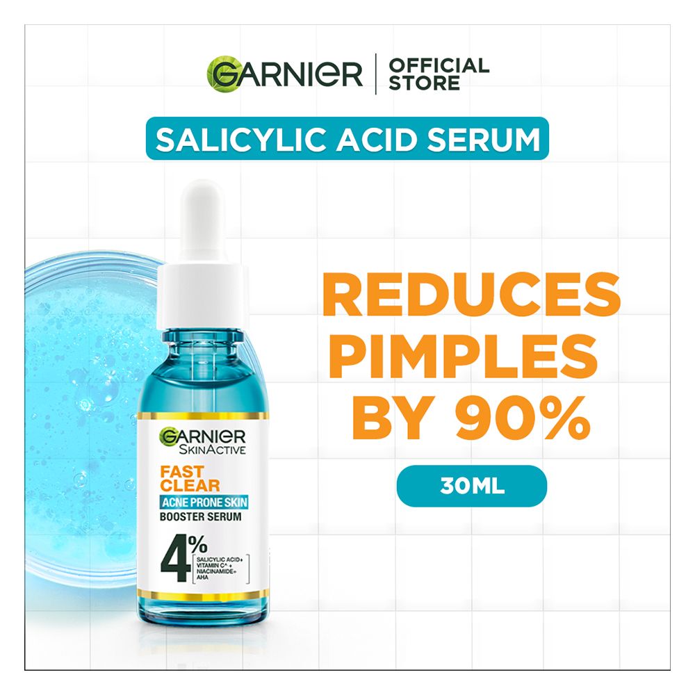 Garnier Skin Active Fast Clear Booster Face Serum, For Acne Prone Skin 2 Size
