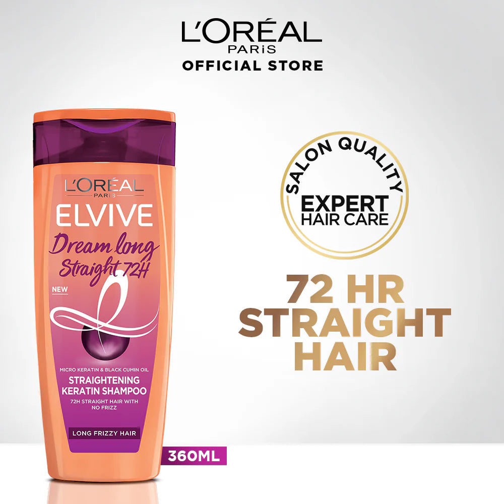 LOreal Paris - Dream Long Straight 72H Shampoo 2 Sizes