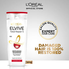 LOreal Paris - Elvive Total Repair 5 Shampoo For Damaged Hair 2 Sizes