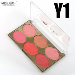 Miss Rose 6 Color Blush On Kit (MR017 Y1-Y2)